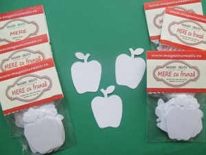 DECUPAJE MICI 1-6 CM - Mere cu frunză carton - 30 buc.