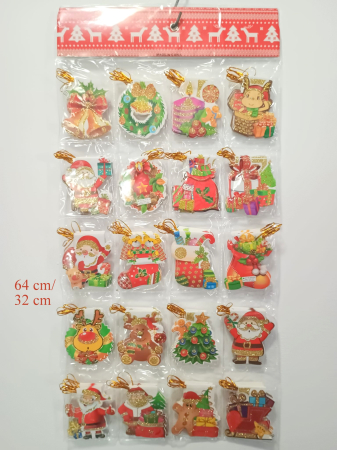 Felicitari de iarna - Set 160 Mini felicitări duble de Crăciun - cu suport inclus