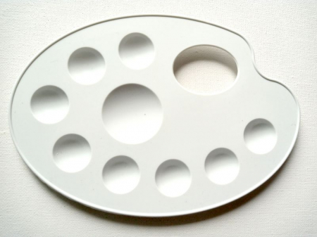 PICTURA - Paleta pictură alba 19 cm