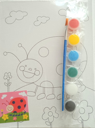 PICTURA PE NUMERE. PANZA PICTURA - Panza pictura carton 18x24cm Mediul acvatic