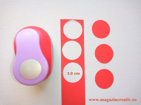 COLECTII - Perforator cu model cerc 3,8 cm