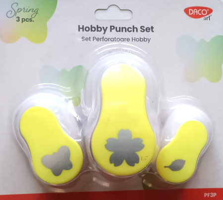 CREATIVITATE SI INDEMANARE - Perforator hobby hartie Primăvară - set 3 buc.