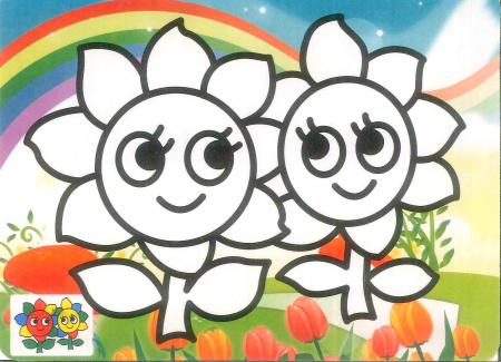 PLANȘE NISIP COLORAT - Plansa autoadeziva A5 FLOARE + nisip colorat