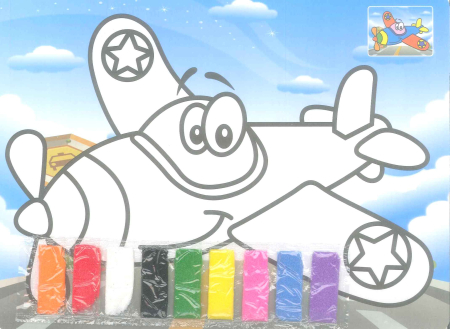 MIJLOACE DE TRANSPORT - Plansa nisip colorat 27,3 cm zana