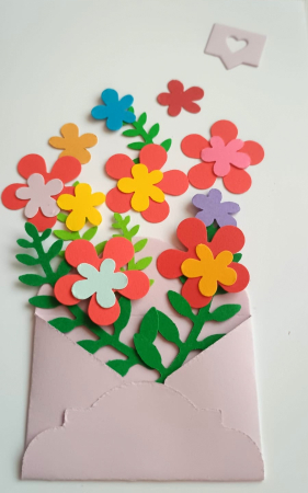 Plic cu flori - set confectionare 20 felicitari [1]