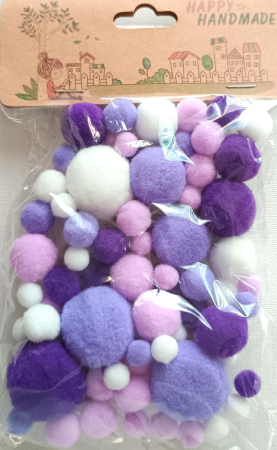 SARMA PLUSATA. POM POM. CLEME. - Pom-pom alv-violet