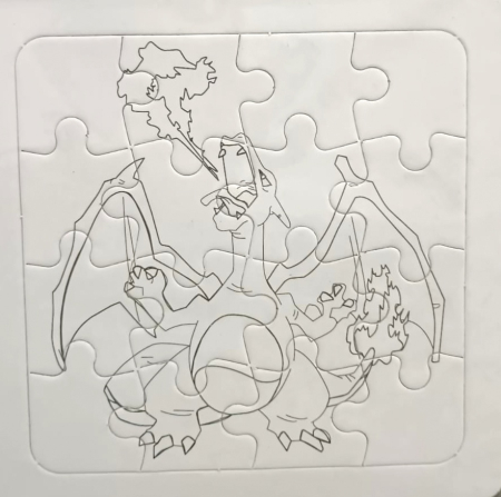 Puzzle carton pentru desenat dinozauri [3]