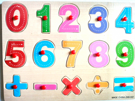 Puzzle lemn - Puzzle lemn incastru - cifre