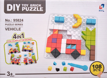 JOCURI CONSTRUCTIE - Puzzle petit - vehicule