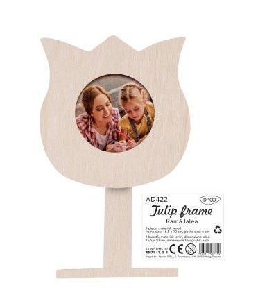 ACCESORII DIN LEMN - Rama lemn lalea  16.5 cm