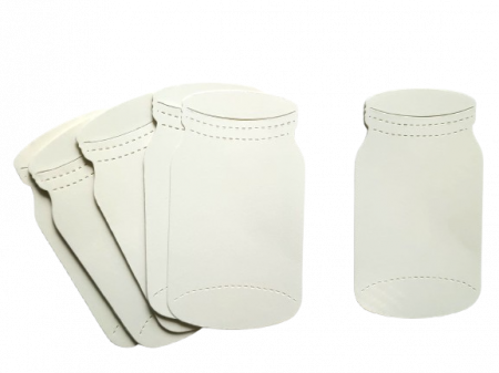 Diverse accesorii Craciun - borcane carton - set 30 buc