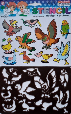 UNELTE HOBBY. SABLOANE.STAMPILE - Sablon plastic pasari