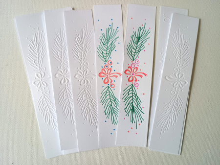 Servetele decorative iarna - Semn carte pentru desen 15 cm/ 3 cm - model crenguță