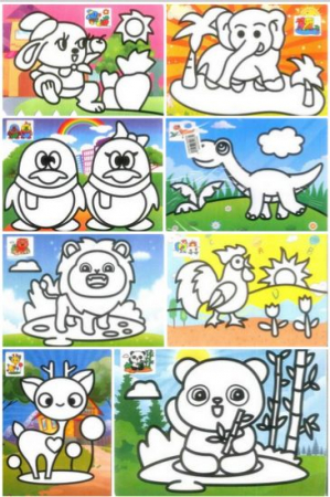 Set 40 planse AA nisip colorat A5 [3]