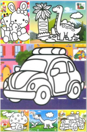 PLANȘE NISIP COLORAT - Set 100 planse AA nisip colorat A5