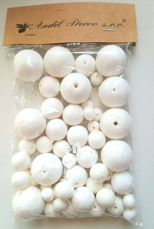 CREEZ SI RECICLEZ - Set 50 bile din hârtie presata albă