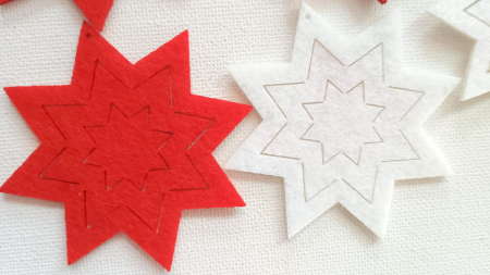 Trifoi cu buburuza fetru cu autoadeziv - set 5 buc. [1]