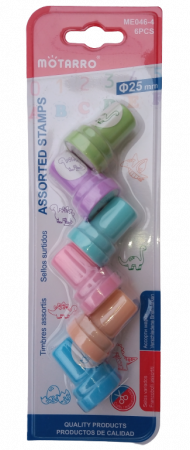 DINOZAURI - Set 6 stampile tusate 2,5 cm - dinozauri