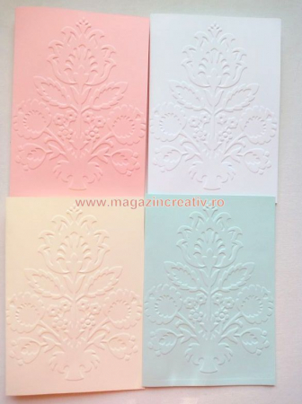 MARTISOR - Set confectionare 20 felicitari tablou cu flori