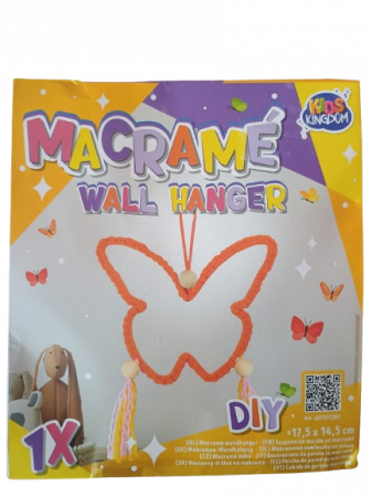 JOCURI CREATIE - Set creativ Fluture - decorațiune de perete macrame