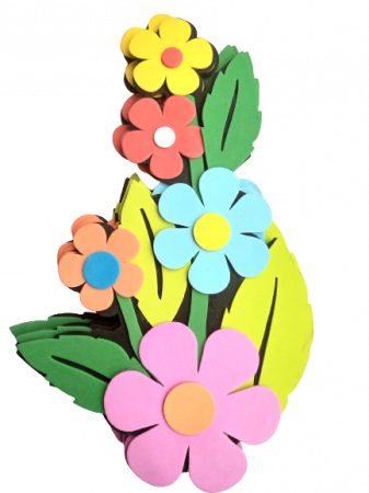 SETURI DECORATIVE MARI - Set decorativ buchet flori 35 cm - 4 buc