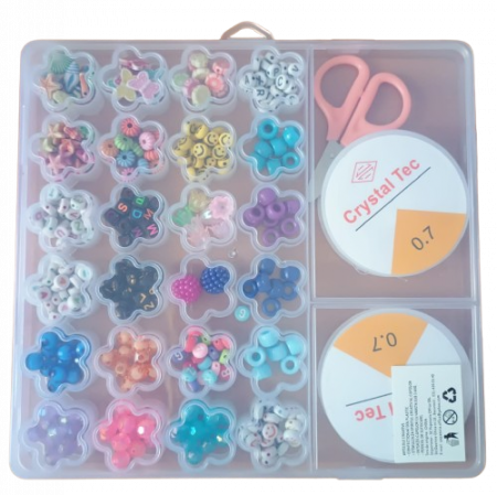 MARGELE. SNURURI. - Set margele craft, 26 compartimente