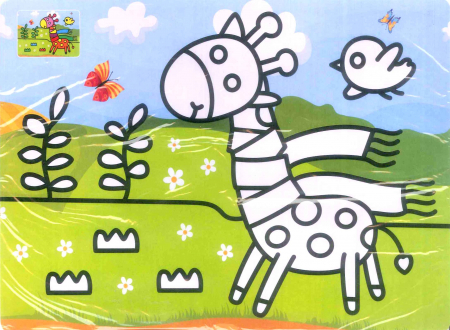 Set 100 planse AA nisip colorat A4 [5]