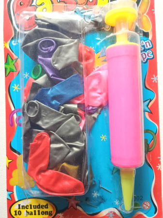GHIRLANDE.BALOANE.MASTI - Set pompa cu 20 baloane lungi