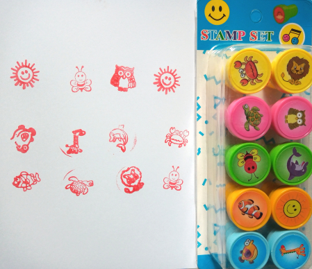 ALBINE. LIBELULE. - Stampile tusate set 10/ blister
