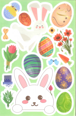 Accesorii decorative Pasti - Sticker geam pentru primavara