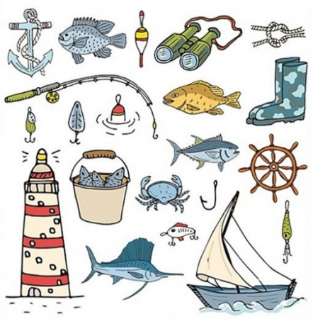 MEDIUL ACVATIC - Sticker geam - tematică marină cu far, 30 x 33,5 CM