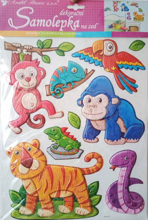 STICKERE PERETE - Sticker perete cu scop decorativ din plastic cu efect 3D - jungla