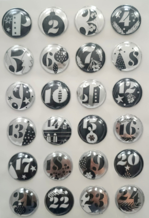 STICKERE. GHIRLANDE. AUTOCOLANTE.BALOANE - Stickere de iarna buretate