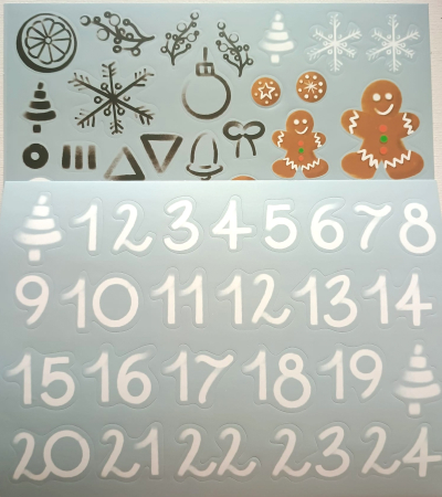 STICKERE. GHIRLANDE. AUTOCOLANTE.BALOANE - Stickere de iarna buretate