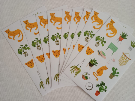 STICKERE. GHIRLANDE. AUTOCOLANTE.BALOANE - Stickere hartie Ferma - 5 file