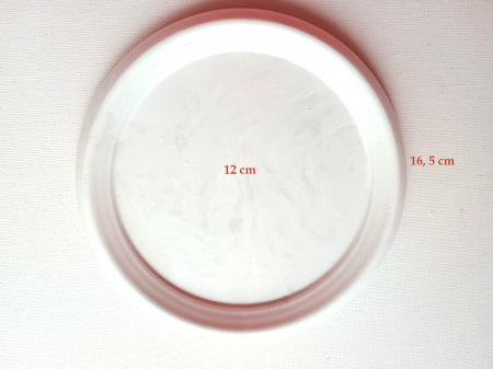 SUPORTURI DECORAT - Tablou rotund ipsos - 16,5 cm