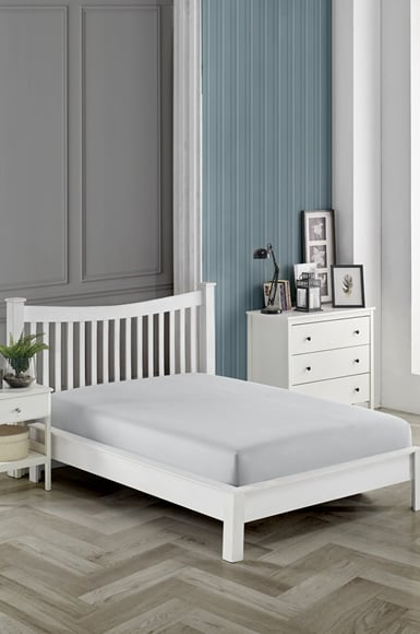 Cearceaf de pat cu elastic 140 x 200 cm,  gri [1]