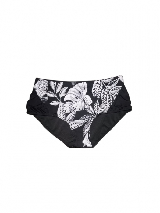 Costum de baie 2 piese, negru cu alb , marime mare [4]