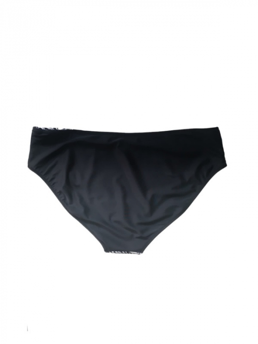 Costum de baie 2 piese, negru cu alb, marime mare [4]