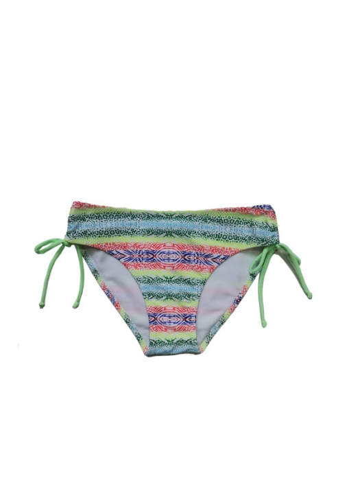 Costum de baie verde deschis, sutien balconet cu cupe si slip cu snur reglabil [3]