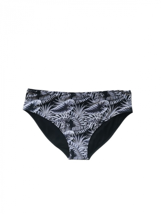 Costum de baie 2 piese, negru cu alb, marime mare [3]
