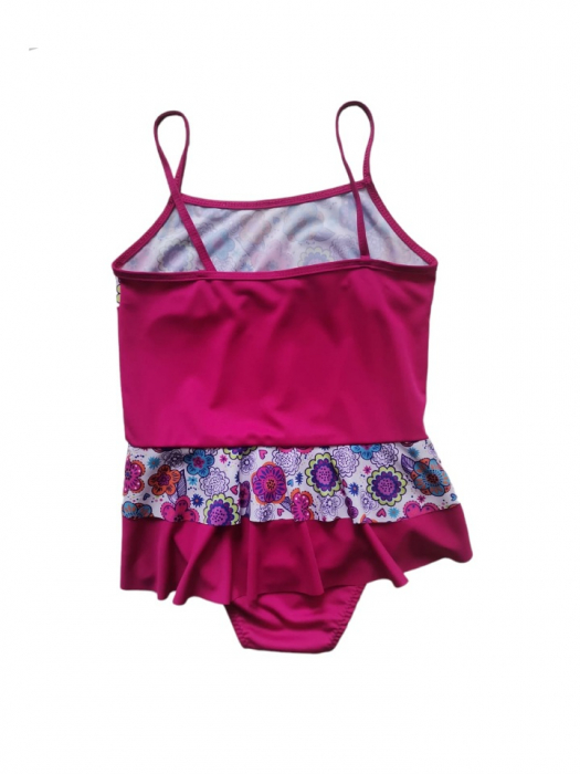 Costum de Baie Întreg Tip Rochiță pentru Fete, roz [2]