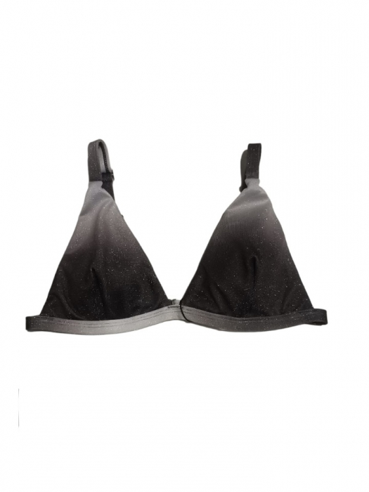 Costum de baie 2 piese gri cu alb [3]