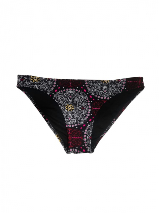 Costum de baie 2 piese negru cu imprimeu [3]