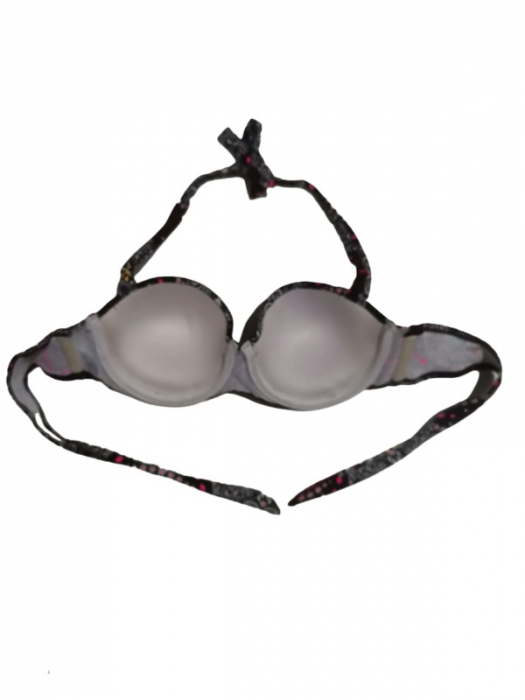 Costum de baie 2 piese negru cu imprimeu [5]