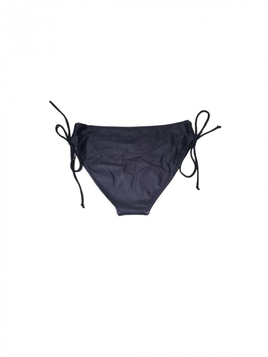 Costum de baie negru cu dungi, sutien cu dublu pus-up si bretele reglabile, slip clasic [5]