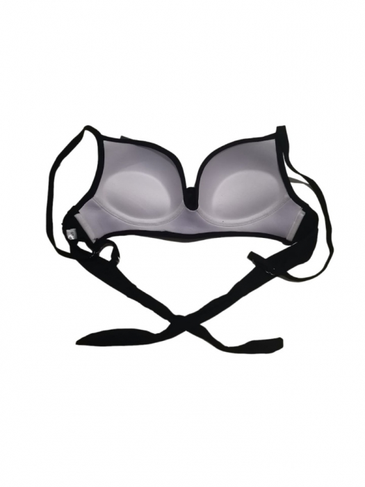 Costum de baie 3 piese, sutien cu push-up, slip normal cu talie inalta si pareo [3]