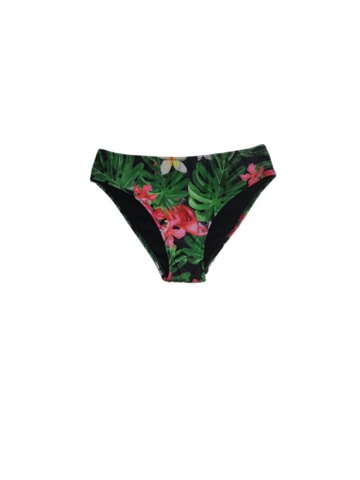 Costum de baie 3 piese, sutien cu push-up, slip normal cu talie inalta si pareo [4]