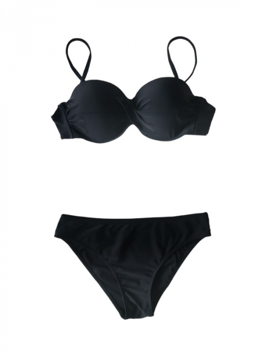 Costum de baie 3 piese, negru [2]