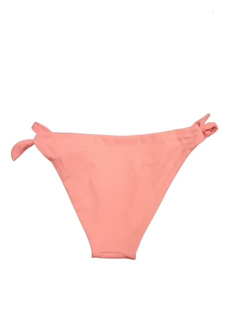 Costum de baie , 3 piese , portocaliu deschis (piersica) , chilot cu talie inalta + chilot normal ,sutien balconet [4]